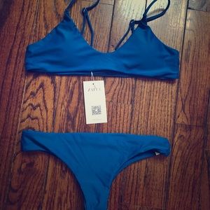 BRAND NEW Blue Zaful Swimsuit Size M